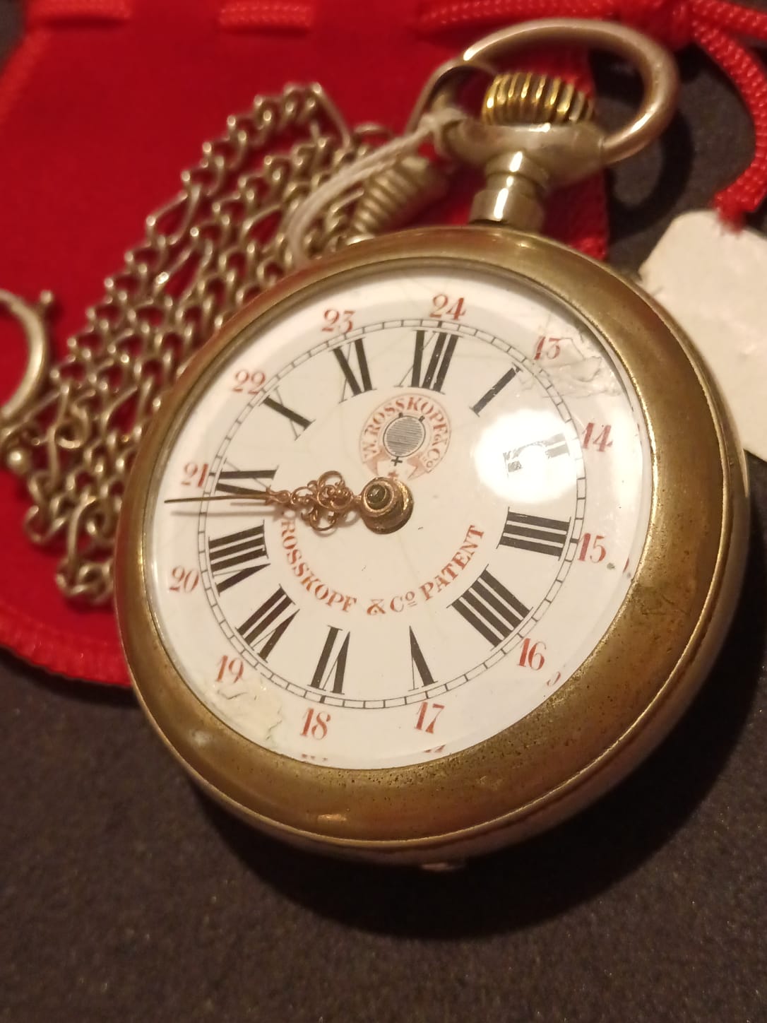 Gioielleria Mele Orologio da Tasca Antico W. Roskopf & Cie – Modello Originale Meccanico a Carica Manuale Gioielleria Mele