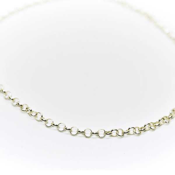 Catena in argento bianco giunchiglio Gioielleria Mele