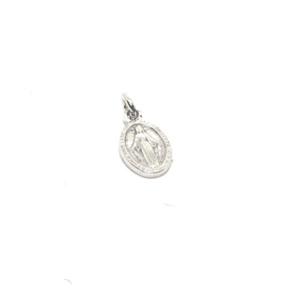 Ciondolo medaglia immacolata concezione argento rodiato Gioielleria Mele