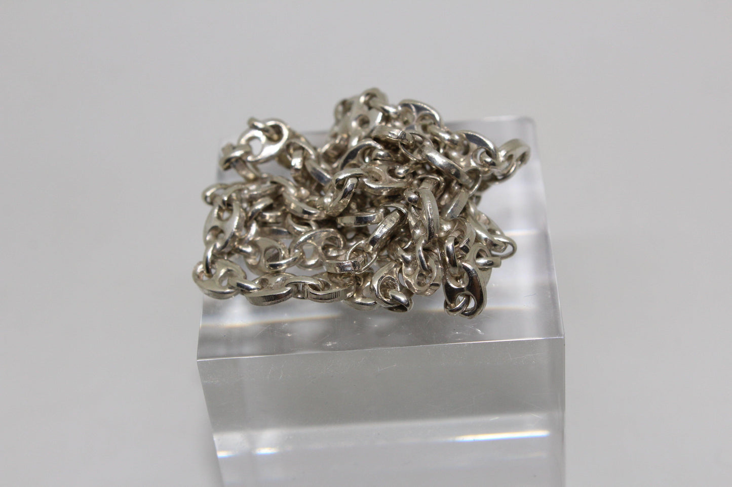 Collana da uomo con maglia marinara in argento Gioielleria Mele