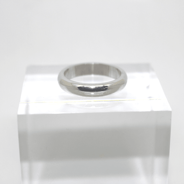 Fede classica in argento bianco o dorato Gioielleria Mele