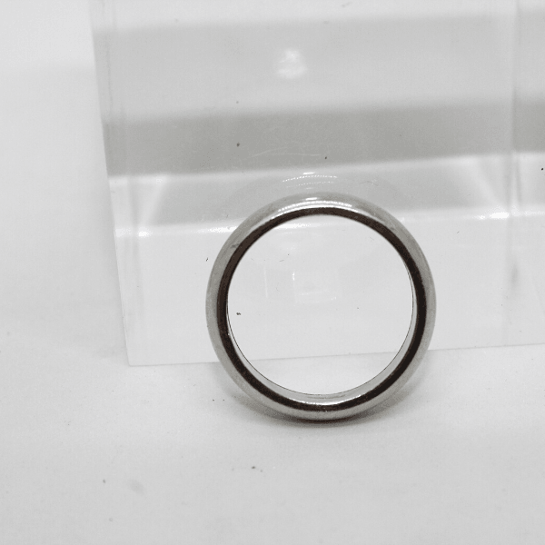 Fede classica rodiata in argento Gioielleria Mele