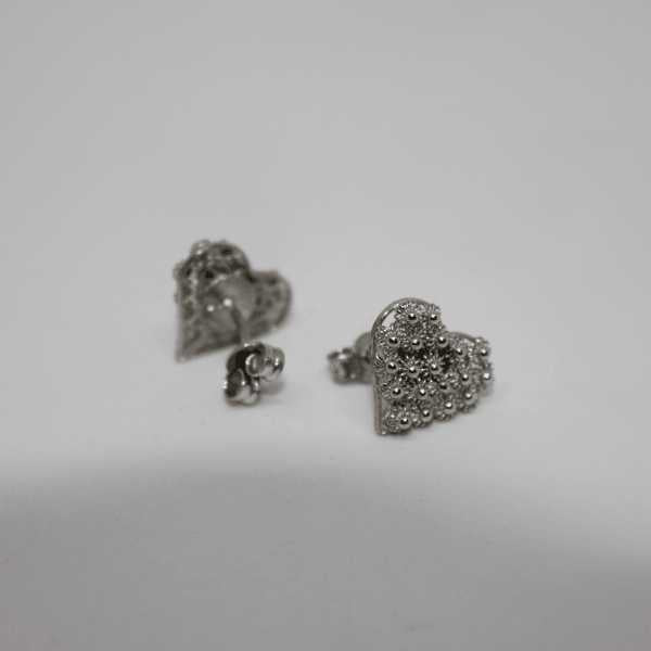 Orecchini filigrana sarda, forma cuore Gioielleria Mele