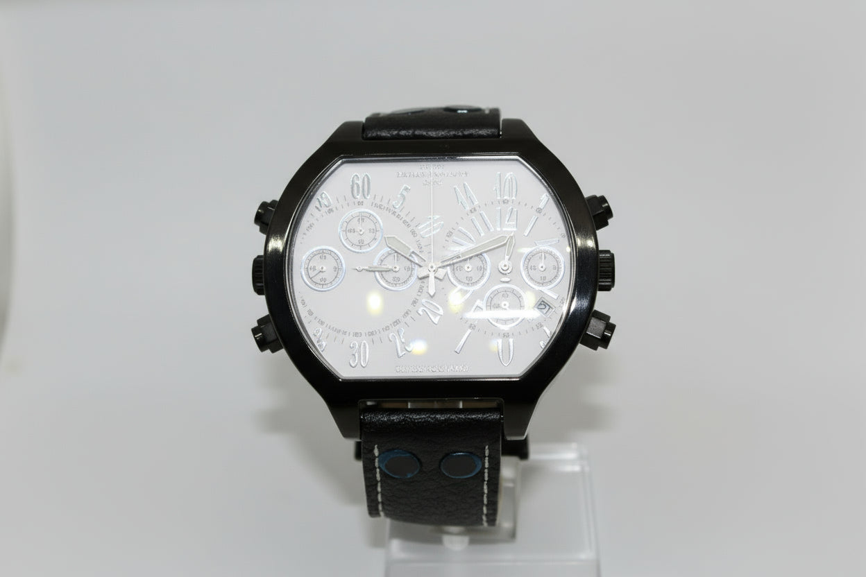 Orologio M&M, cronografo da uomo in pelle di vitello Gioielleria Mele