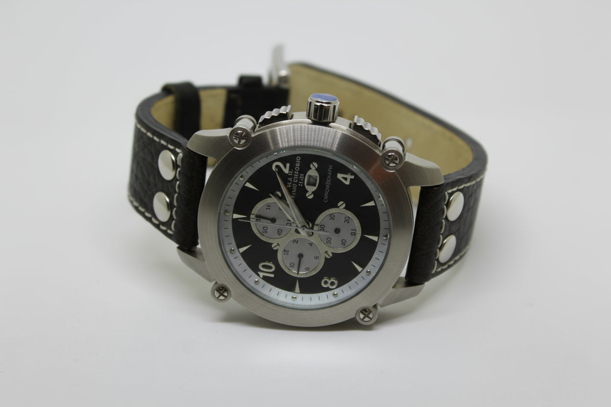 Orologio M&M in pelle di vitello e acciaio, da uomo Gioielleria Mele