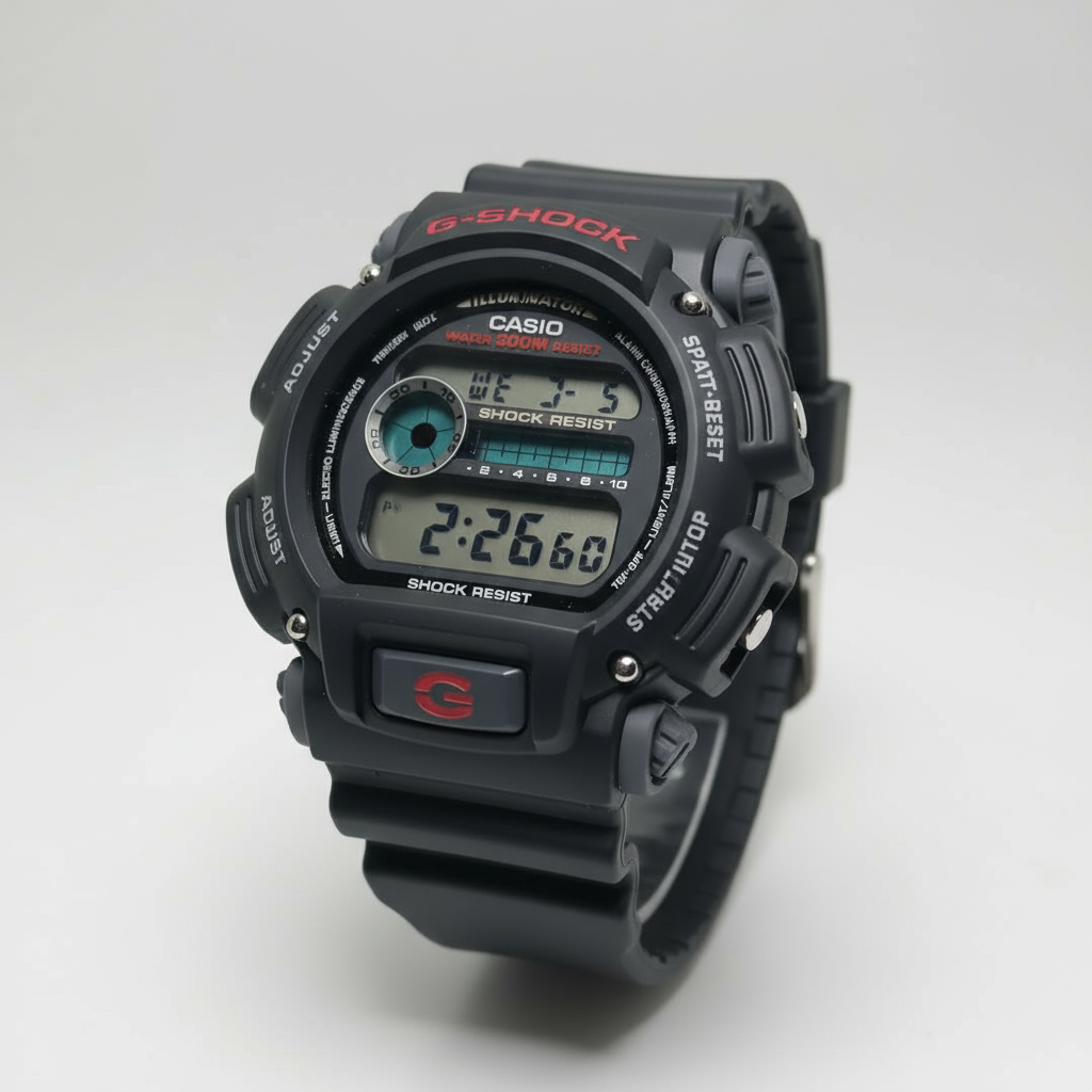 Gioielleria Mele G shock nero con pulsanti rossi subacqueo G-shock 129.00