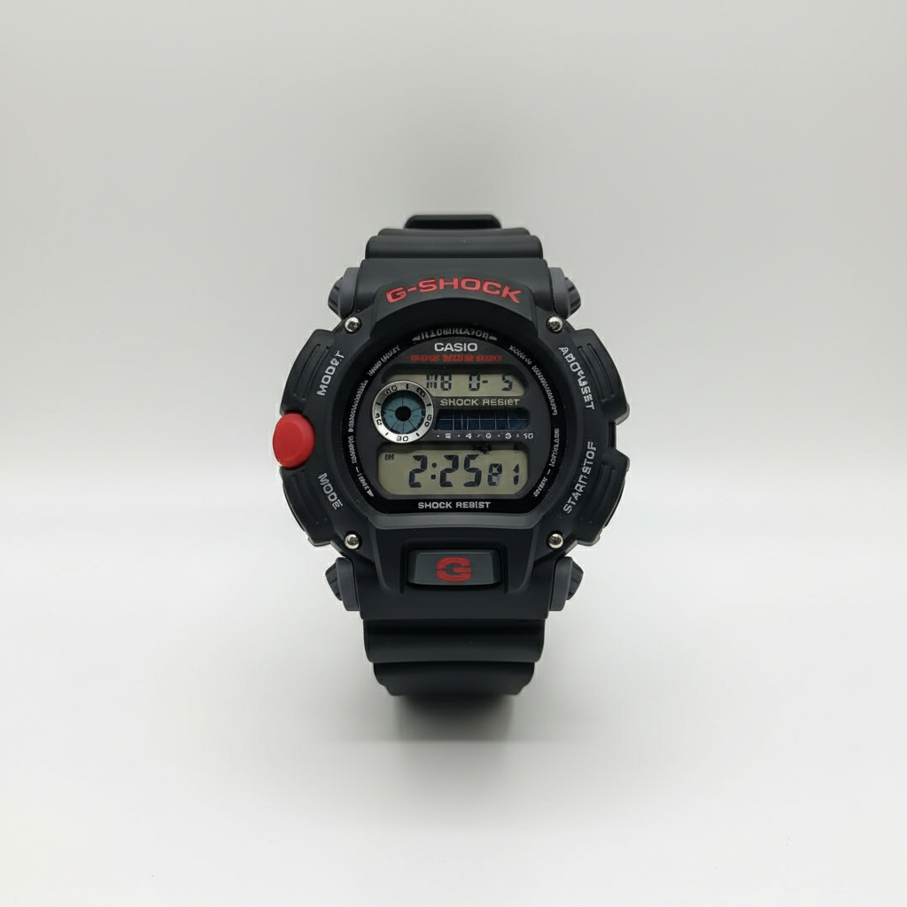 Gioielleria Mele G shock nero con pulsanti rossi subacqueo G-shock 129.00