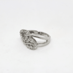 Anello cuori in argento rodiato 925% con zirconi Gioielleria Mele