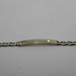 Bracciale MagliaTravertino tondo con piastra, argento Gioielleria Mele