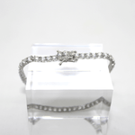 Bracciale Tennis in argento rodiato con zirconi Gioielleria Mele