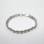 Bracciale a cuori infilati in argento rodiato Gioielleria Mele