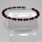 Bracciale con Svarowski ametistati in oro Gioielleria Mele