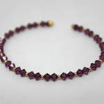 Bracciale con Svarowski ametistati in oro Gioielleria Mele