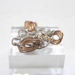 Bracciale in oro rosa e argento bianco Gioielleria Mele