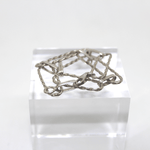 Bracciale maglia a filo ritorto in argento bianco Gioielleria Mele