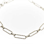 Catena a filo ritorto argento rodiato in filigrana sarda Gioielleria Mele