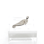 Ciondolo cavalluccio argento rodiato 925% con zirconi Gioielleria Mele