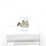 Ciondolo cuore spezzato in argento rodiato 925% Gioielleria Mele