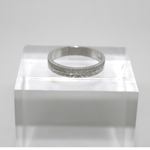 Fedina lavorata in argento rodiato Gioielleria Mele