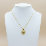 Girocollo da donna con cuore traforato in oro Gioielleria Mele