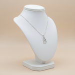 Girocollo da donna in oro bianco con zirconi Gioielleria Mele