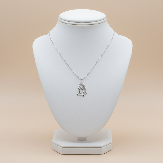 Gioielleria Mele Girocollo da donna in oro bianco con zirconi Gioielleria Mele