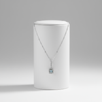 Gioielleria Mele Girocollo da donna in oro con zirconi, acqua marina Gioielleria Mele