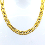 Girocollo da donna largo in oro giallo 18Kt Gioielleria Mele