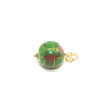Mappamondo giallo, verde, celeste in argento dorato Gioielleria Mele