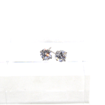 Orecchini con punto luce in argento rodiato, coprilobo Gioielleria Mele