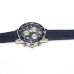 Orologio Extro subacqueo da donna, blu in pelle e metallo Gioielleria Mele