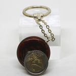 Portachiavi con anello e catena in argento con porta moneta Gioielleria Mele