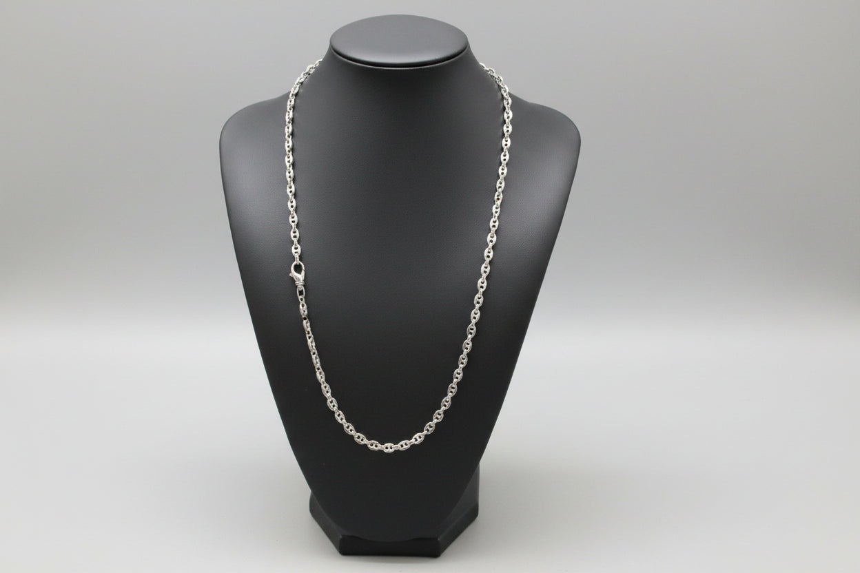 Gioielleria Mele Collana da uomo con maglia marinara in argento Gioielleria Mele