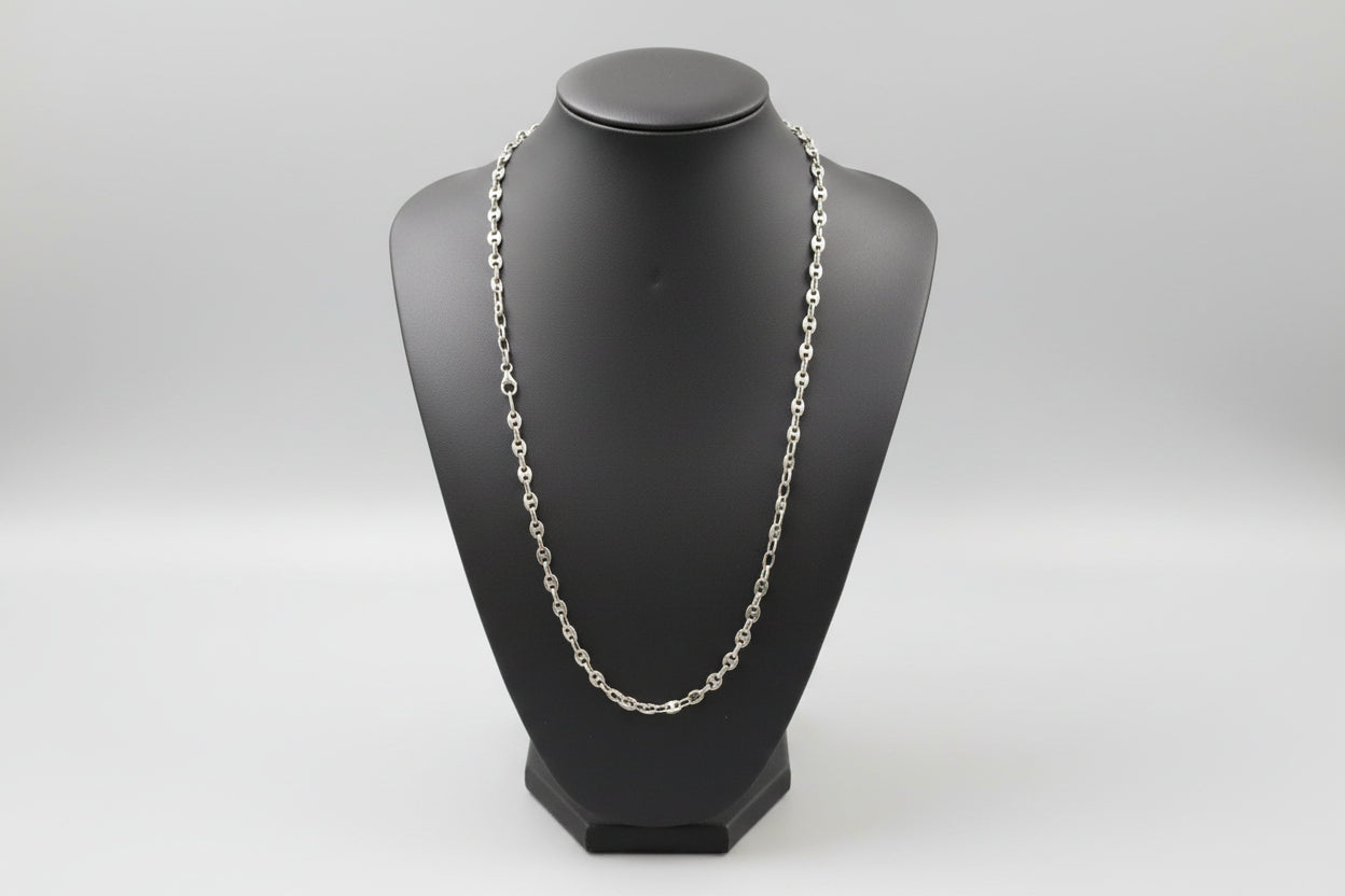 Gioielleria Mele Collana da uomo con maglia marinara in argento Gioielleria Mele